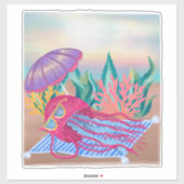 Sonnenbad Jellyfish Sonnenbrille Kinderzimmer Aufkleber (Blatt)