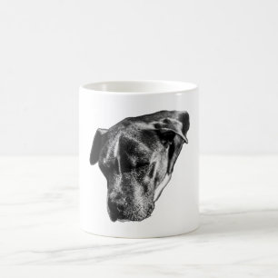 Sonnenbad - Pitbull Mix Portrait Kaffeetasse