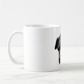 Sonnenbad - Pitbull Mix Portrait Kaffeetasse (Links)