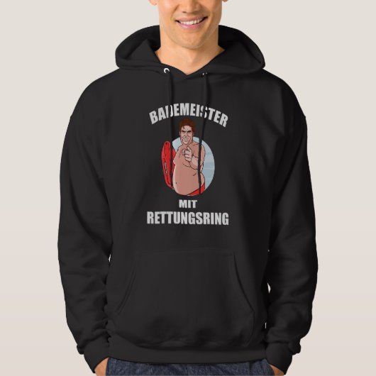 Sonnenbademeister mit Lebensring I Schwimmbad Hoodie (Vorderseite)