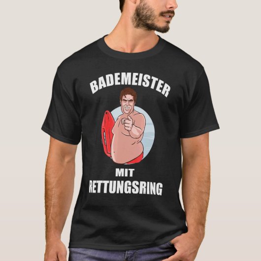 Sonnenbademeister mit Lebensring I Schwimmbad T-Shirt (Vorderseite)