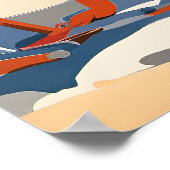 Sonnenbaden an der Riviera Poster (Ecke)