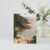 Sonnenbaden in Blanes Postkarte (Stehend Vorderseite)