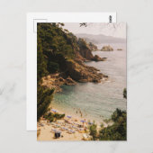 Sonnenbaden in Blanes Postkarte (Vorne/Hinten)