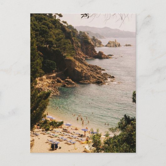 Sonnenbaden in Blanes Postkarte (Vorderseite)