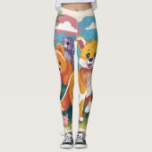 Sonnenbaden Meerkats Leggings (Vorderseite)