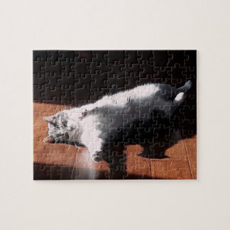 sonnenbadende Kitty Puzzle