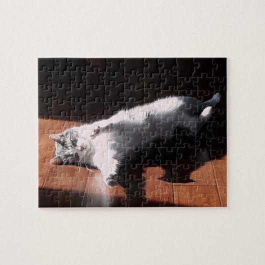 sonnenbadende Kitty Puzzle (Horizontal)