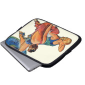 Sonnenbadende Laptopschutzhülle (Vorne Knopf)