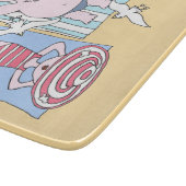 Sonnenbader bei Beach Hand Drawn Art Schneidebrett (Ecke)