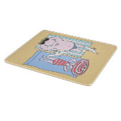 Sonnenbader bei Beach Hand Drawn Art Schneidebrett (Ecke)