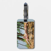 Sonnenbader bei Frauen_Cove Gepäckanhänger (Rückseite vertikal)