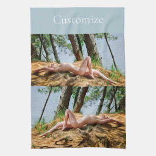 Sonnenbader bei Frauen_Cove Geschirrtuch