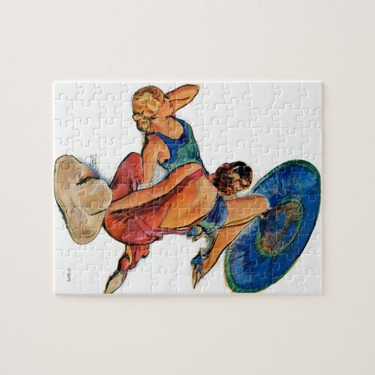 Sonnenbäder Puzzle (Horizontal)