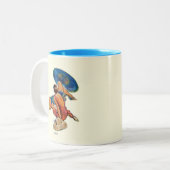 Sonnenbäder Zweifarbige Tasse (Vorderseite Links)