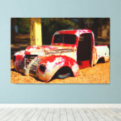 SONNENBAKTER LIEFERWAGEN 32x48 Leinwanddruck (Insitu (Holzboden))