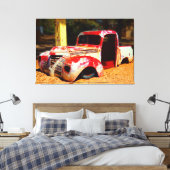 SONNENBAKTER LIEFERWAGEN 32x48 Leinwanddruck (Insitu (Schlafzimmer))