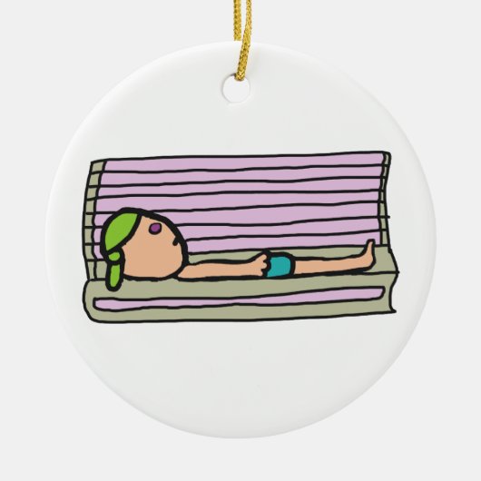Sonnenbank Keramik Ornament (Vorne)