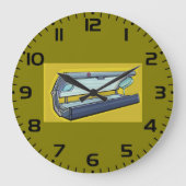 Sonnenbank Retro-Spa Große Wanduhr (Vorderseite)
