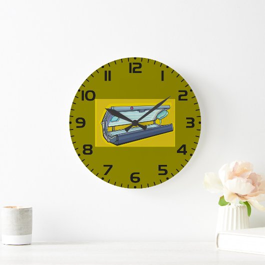 Sonnenbank Retro-Spa Große Wanduhr