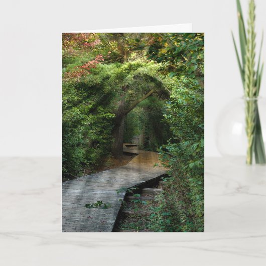 Sonnenbänke im Beileid Woods Karte (Vorderseite)