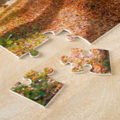 Sonnenbänke im Herbst in einem miessigen Buchenwal Puzzle (Seite)