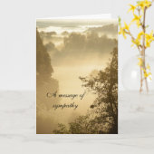 Sonnenbänke in einem Landschaftsbild-Beileid Karte (Gelbe Blume)