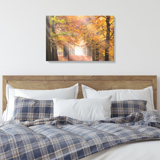 Sonnenbänke in einer Leinwand im Herbst (Insitu (Schlafzimmer))