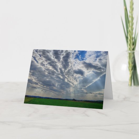 Sonnenbänke in Handform Karte (Vorderseite)