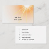 Sonnenbänke nach Maß Visitenkarte (Vorne/Hinten)