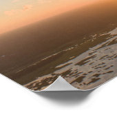 Sonnenbänke, Sonnenaufgang, blauer Himmel, flausch Poster (Ecke)