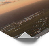 Sonnenbänke, Sonnenaufgang, blauer Himmel, flausch Poster (Ecke)