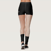 Sonnenbänke und Fake-Schwarz-Shorts Leggings (Rückseite)
