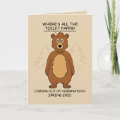 Sonnenbär aus dem Hibernation-Cartoon Karte (Vorderseite)