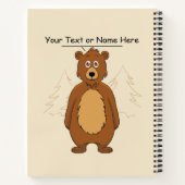 Sonnenbär aus dem Hibernation-Cartoon Notizblock (Rückseite)