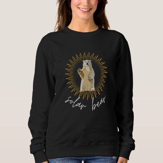 Sonnenbär Eisbär Sweatshirt (Vorderseite)
