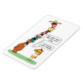 Sonnenbär mit vielen Hasen Magnet (Linke Seite)