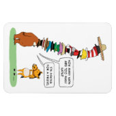 Sonnenbär mit vielen Hasen Magnet (Horizontal)