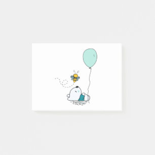 Sonnenbär und Biene Post-it Klebezettel