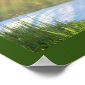 Sonnenbäume durch die Bäume Poster (Ecke)