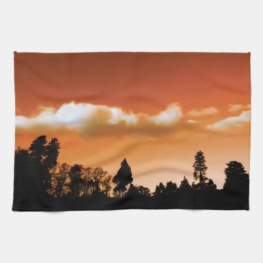 Sonnenbäume Geschirrtuch (Horizontal)