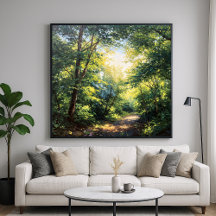 Sonnenbeleuchtete Canopies - Malerische Illustrati