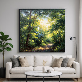 Sonnenbeleuchtete Canopies - Malerische Illustrati Poster