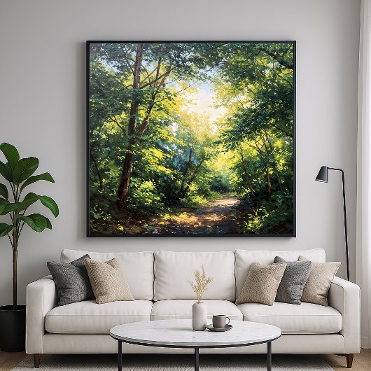 Sonnenbeleuchtete Canopies - Malerische Illustrati Poster