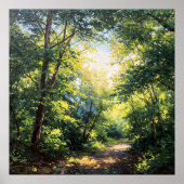 Sonnenbeleuchtete Canopies - Malerische Illustrati Poster (Vorne)