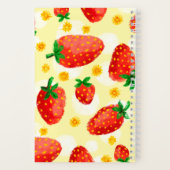 Sonnenbeleuchtete Erdbeeren & Daisies Notizblock (Rückseite)