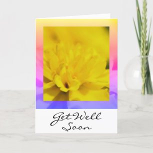 Sonnenbeleuchtete Erholung - Hol dich bald gut! Dankeskarte