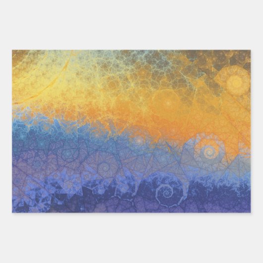 Sonnenbeleuchtete Geometrie Geschenkpapier Set (Vorderseite)