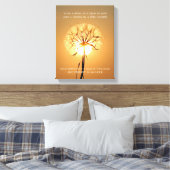 Sonnenbeleuchtete Leuchte Inspirationsspoesie Leinwanddruck (Insitu (Schlafzimmer))