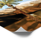 Sonnenbeleuchtete Oase: Das lebendige Poster (Ecke)